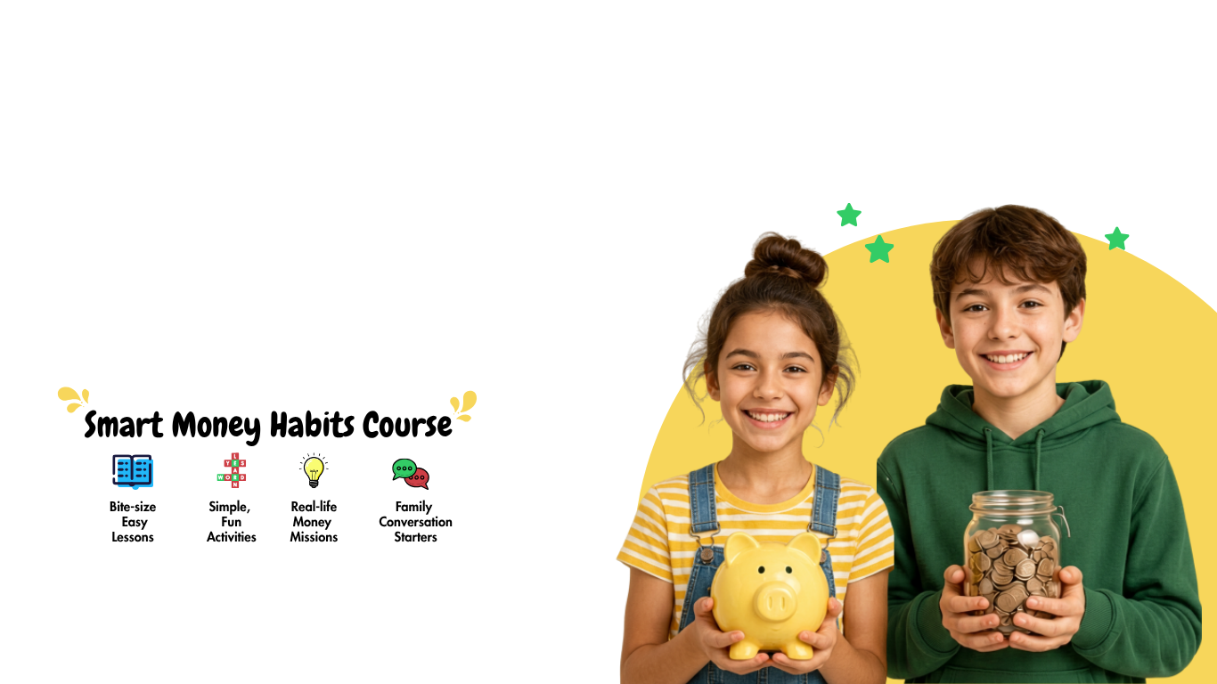 Financial Literacy for Kids That Builds Money Confidence for Life. Squeeze The Day Desktop banner